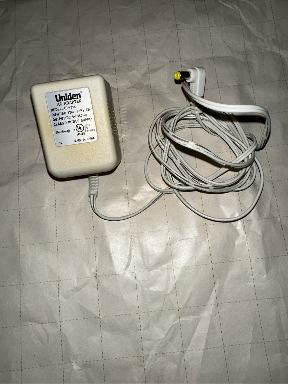 Uniden AC adapter (AD-314)